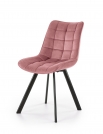 K332 Židle Nohy - černé, Sedák - Růžový