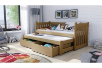 Detská posteľ Swen s výsuvným lôžkom DPV 002 Certifikát Detská posteľ sosnowe