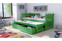 Detská posteľ Swen s výsuvným lôžkom DPV 002 Certifikát posteľ Zelené
