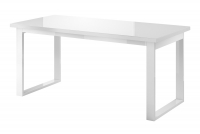 Stůl rozkládací  Helio 92 Bílý - bílé sklo 